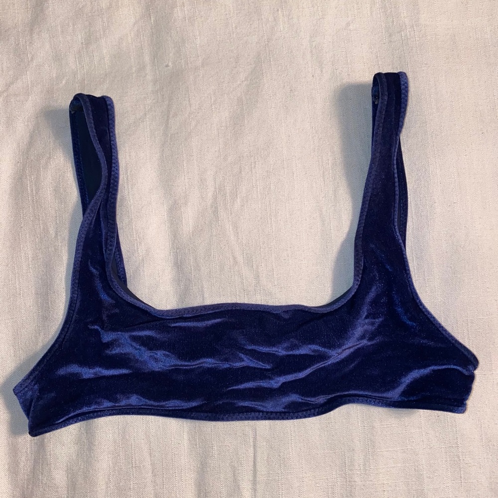Triangl velvet bathing suit top